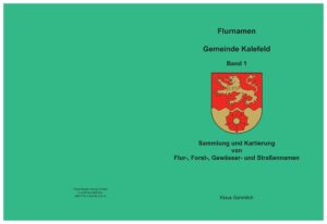 Flurnamen Gemeinde Kalefeld Band I
