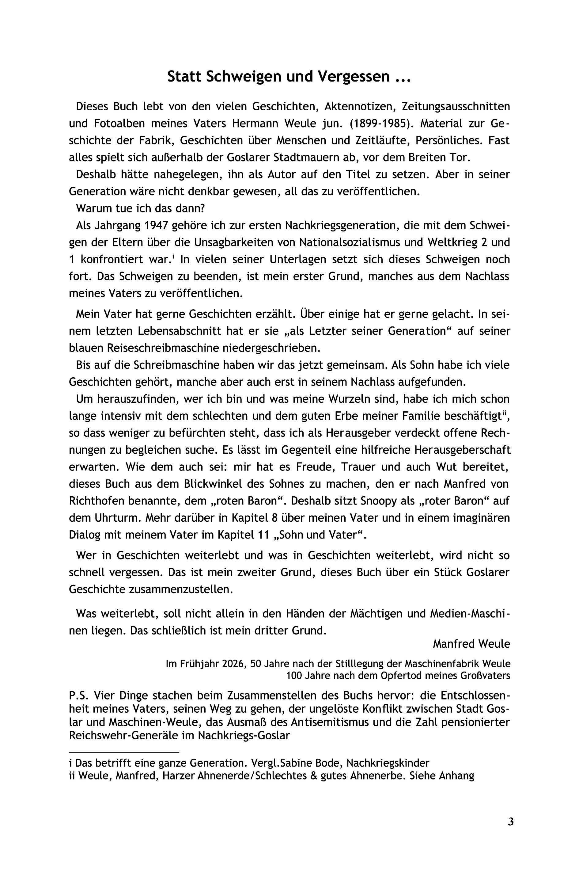 Vor dem Breiten Tor. Geschichten um die Maschinenfabrik Hermann Weule Goslar 1895-1973 – Bild 3