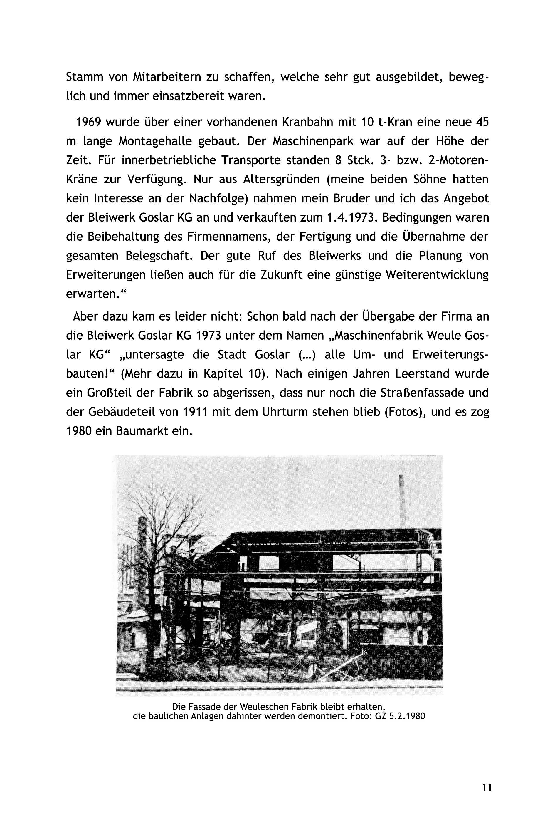 Vor dem Breiten Tor. Geschichten um die Maschinenfabrik Hermann Weule Goslar 1895-1973 – Bild 11